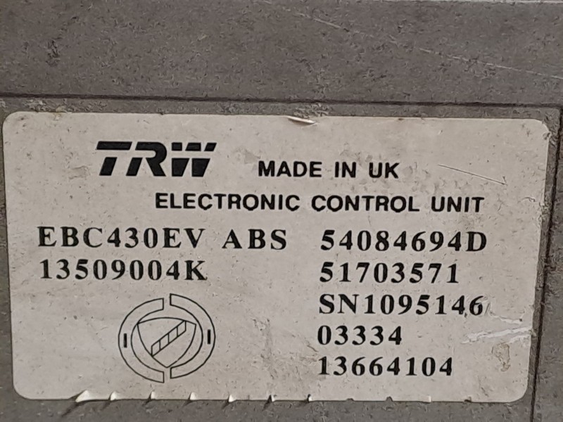 Recambio de abs para lancia ypsilon (101)  | 0.03 - ...  | 0.03 - ... referencia OEM IAM 54084694D 51703571 