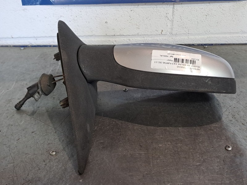 Recambio de retrovisor derecho para peugeot 306 berlina 3/4/5 puertas (s2) 2.0 hdi cat | 0.97 - ... 2.0 hdi cat | 0.97 - ... ref