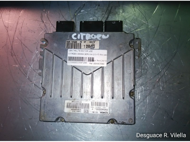 Recambio de centralita motor uce para citroen xsara berlina 2.0 hdi exclusive (80kw) | 04.01 - 12.05 2.0 hdi exclusive (80kw) |  Recambio de centralita motor uce para citroen xsara berlina 2.0 hdi exclusive (80kw) | 04.01 - 12.05 2.0 hdi exclusive (80kw) |