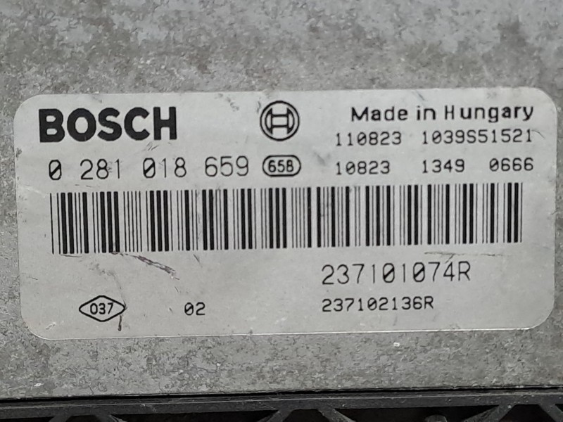 Recambio de centralita motor uce para renault scenic iii authentique referencia OEM IAM 0281018659  