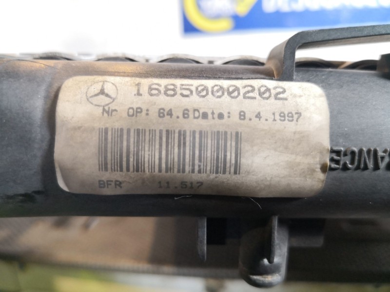 Recambio de radiador agua para mercedes clase a (w168) 1.4 cat referencia OEM IAM 1685000202   Recambio de radiador agua para mercedes clase a (w168) 1.4 cat referencia OEM IAM 1685000202