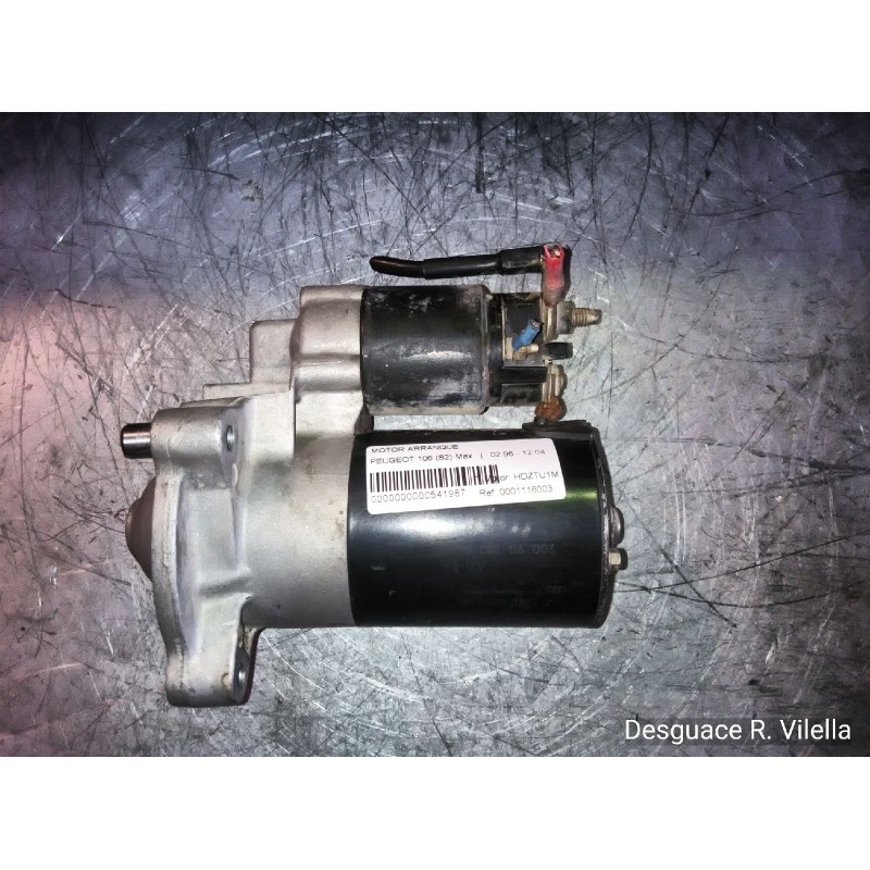 Recambio de motor arranque para peugeot 106 (s2) max | 02.96 - 12.04 max | 02.96 - 12.04 referencia OEM IAM 0001116003  