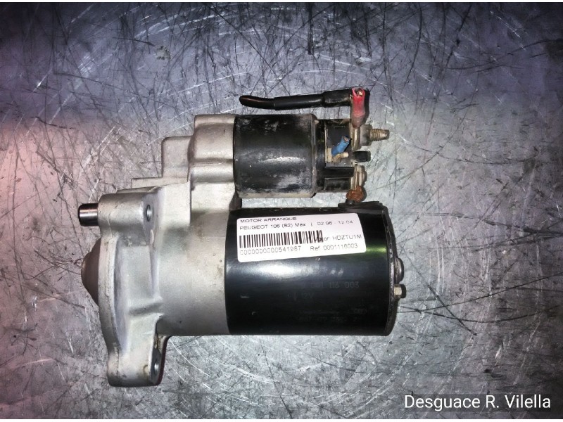 Recambio de motor arranque para peugeot 106 (s2) max | 02.96 - 12.04 max | 02.96 - 12.04 referencia OEM IAM 0001116003  