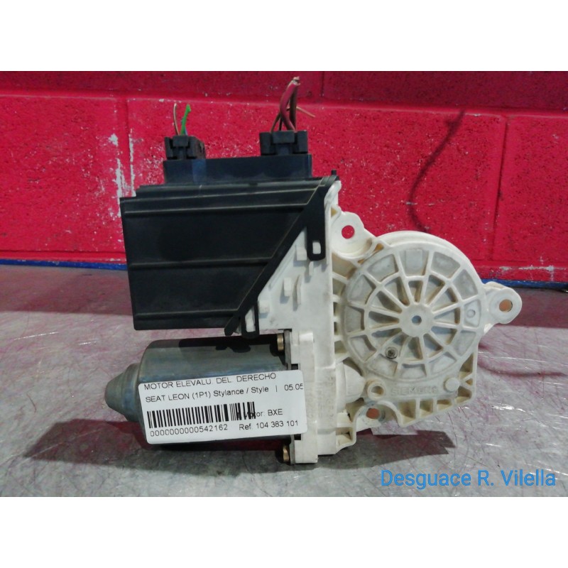 Recambio de motor elevalu. delantero derecho para seat leon (1p1) stylance / style | 05.05 - 12.10 stylance / style | 05.05 - 12