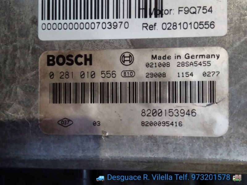 Recambio de centralita motor uce para renault laguna ii (bg0) authentique | 11.01 - 12.05 authentique | 11.01 - 12.05 referencia