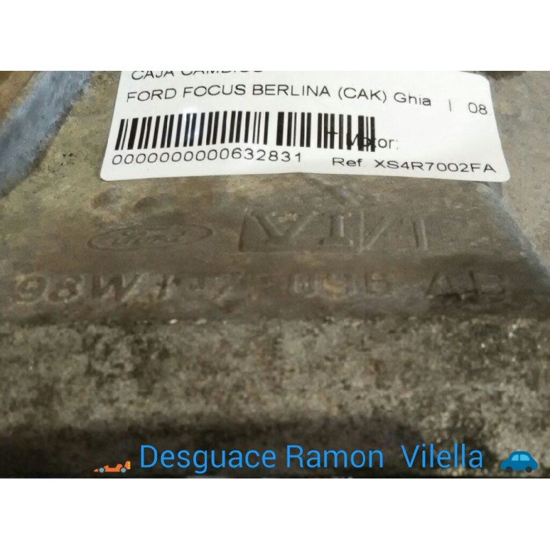 Recambio de caja cambios para ford focus berlina (cak) ghia | 08.98 - 12.04 ghia | 08.98 - 12.04 referencia OEM IAM XS4R7002FA  