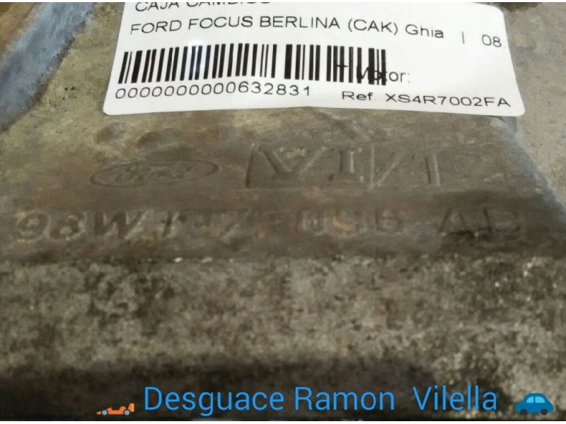 Recambio de caja cambios para ford focus berlina (cak) ghia | 08.98 - 12.04 ghia | 08.98 - 12.04 referencia OEM IAM XS4R7002FA  