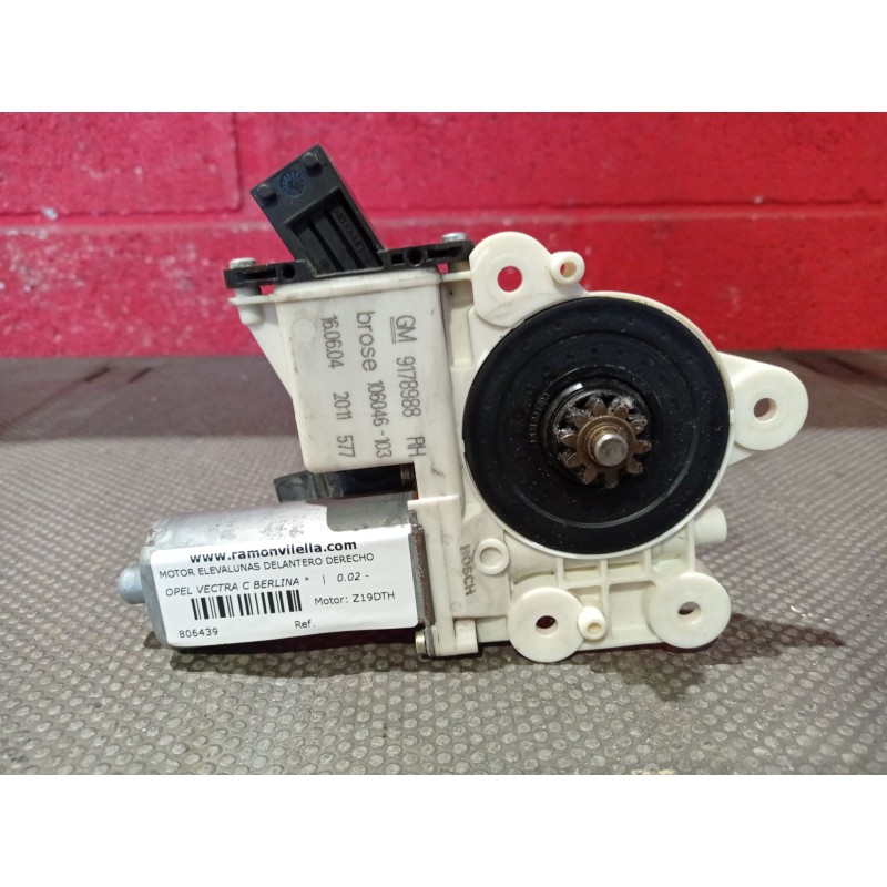Recambio de motor elevalunas delantero derecho para opel vectra c berlina  | 0.02 - 0.05  | 0.02 - 0.05 referencia OEM IAM 91789