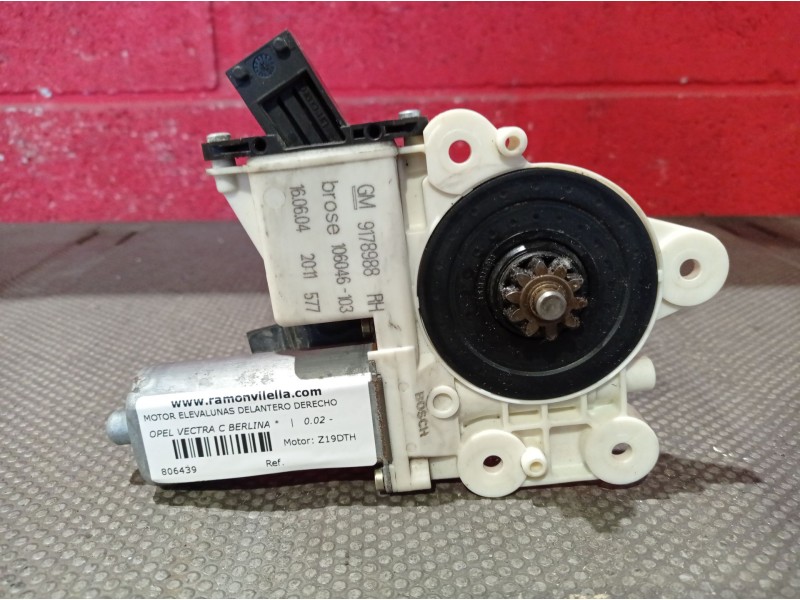 Recambio de motor elevalunas delantero derecho para opel vectra c berlina  | 0.02 - 0.05  | 0.02 - 0.05 referencia OEM IAM 91789