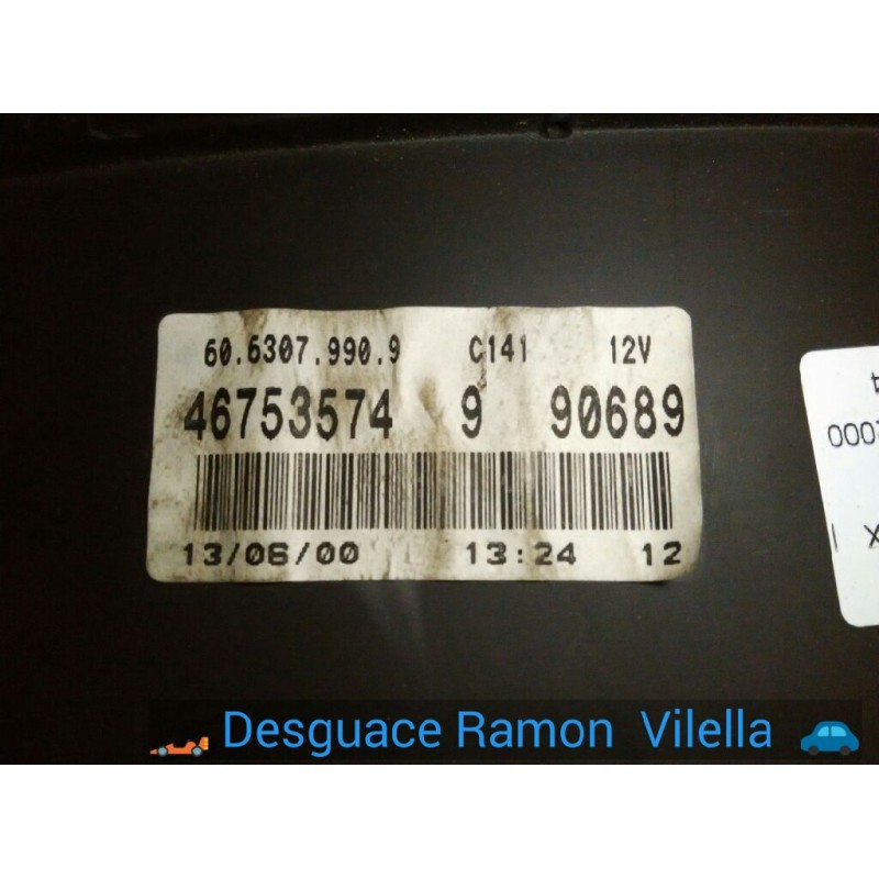 Recambio de cuadro instrumentos para fiat punto berlina (188) 1.9 jtd elx | 08.99 - 12.02 1.9 jtd elx | 08.99 - 12.02 referencia