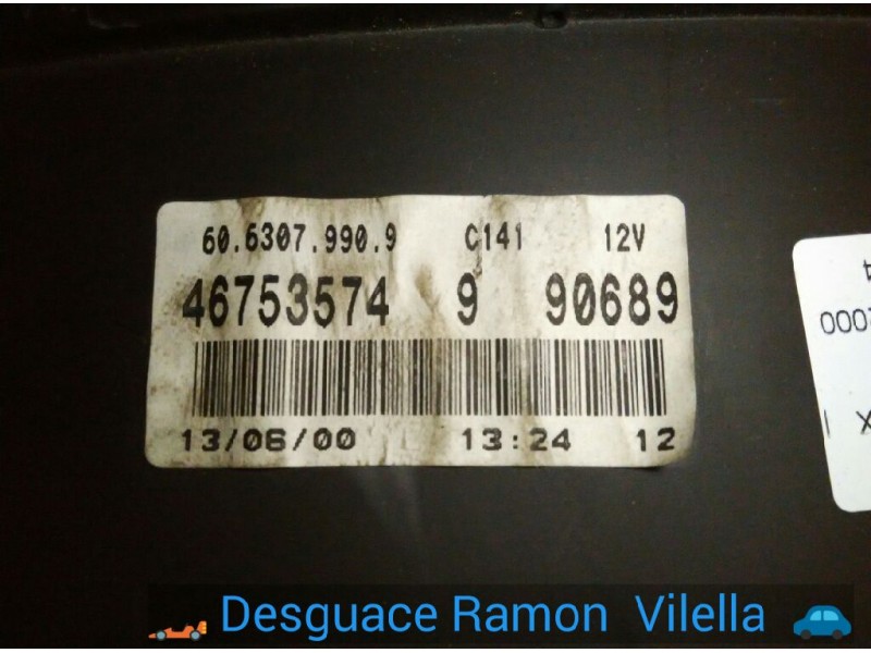 Recambio de cuadro instrumentos para fiat punto berlina (188) 1.9 jtd elx | 08.99 - 12.02 1.9 jtd elx | 08.99 - 12.02 referencia