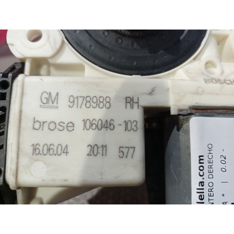 Recambio de motor elevalunas delantero derecho para opel vectra c berlina  | 0.02 - 0.05  | 0.02 - 0.05 referencia OEM IAM 91789