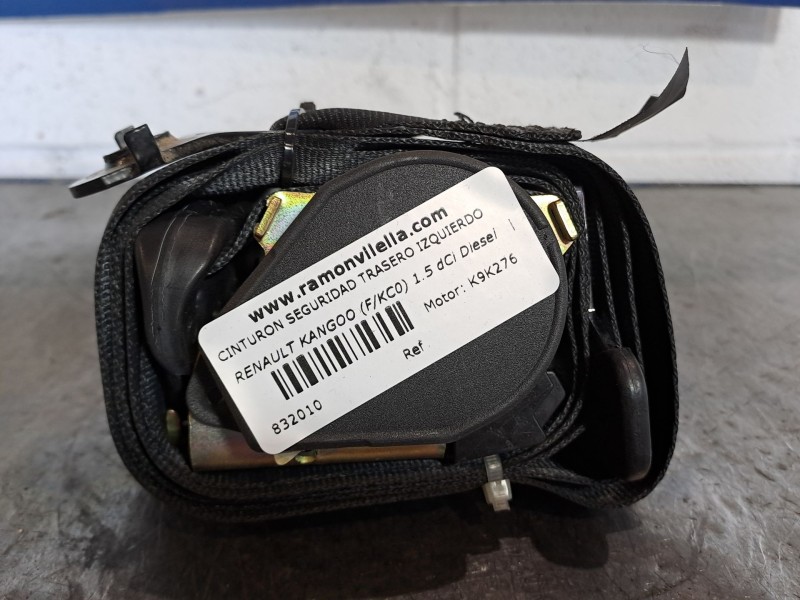Recambio de cinturon seguridad trasero izquierdo para renault kangoo (f/kc0) 1.5 dci diesel | 0.03 - ... 1.5 dci diesel | 0.03 -