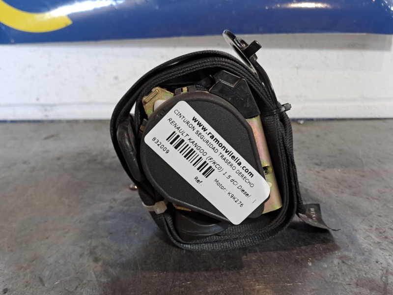 Recambio de cinturon seguridad trasero derecho para renault kangoo (f/kc0) 1.5 dci diesel | 0.03 - ... 1.5 dci diesel | 0.03 - .