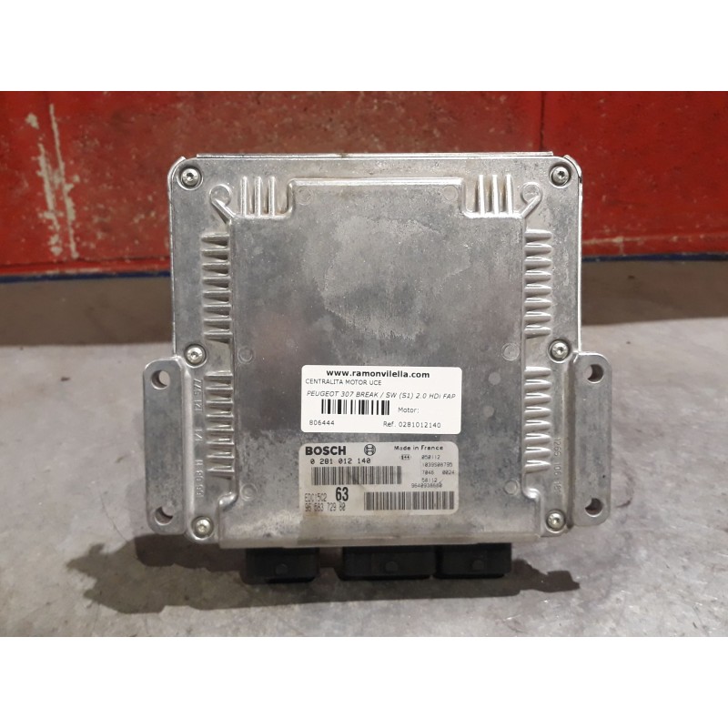 Recambio de centralita motor uce para peugeot 307 break / sw (s1) 2.0 hdi fap cat | 0.02 - ... 2.0 hdi fap cat | 0.02 - ... refe