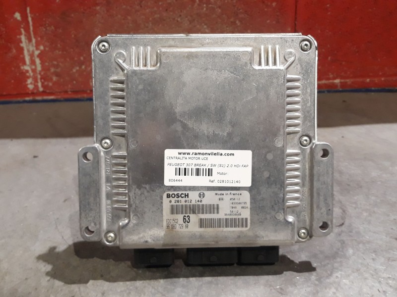 Recambio de centralita motor uce para peugeot 307 break / sw (s1) 2.0 hdi fap cat | 0.02 - ... 2.0 hdi fap cat | 0.02 - ... refe