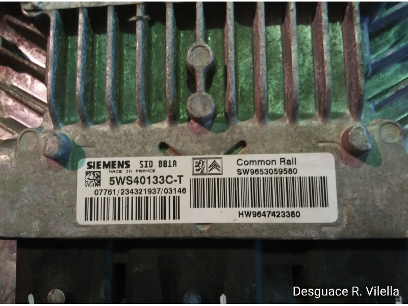 Recambio de centralita motor uce para peugeot 307 (s1) xr | 04.01 - 12.04 xr | 04.01 - 12.04 referencia OEM IAM 5WS40133C7 96474