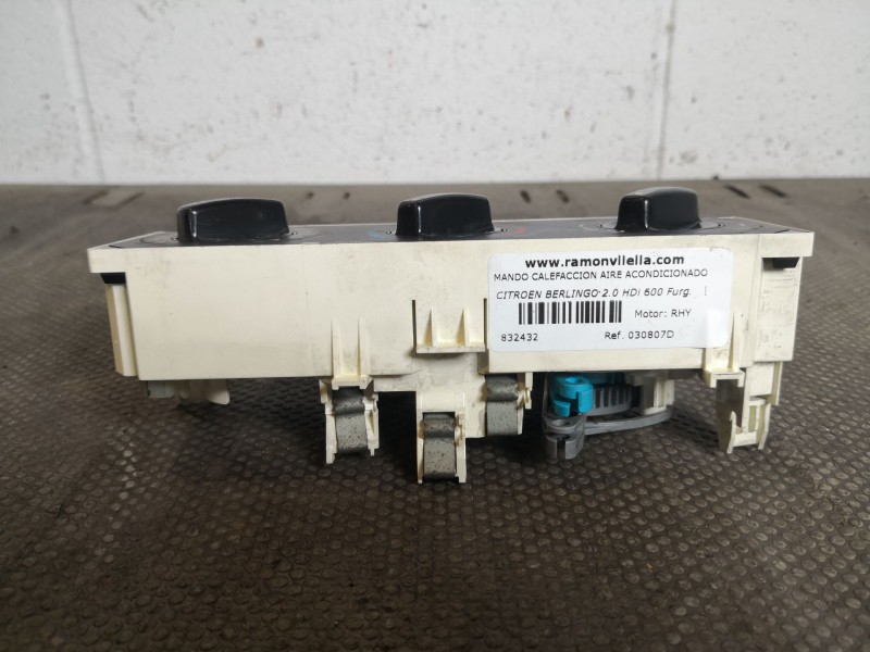Recambio de mando calefaccion aire acondicionado para citroen berlingo 2.0 hdi 600 furg. | 10.02 - 12.07 referencia OEM IAM 0308