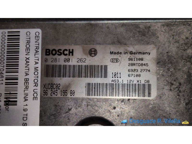 Recambio de centralita motor uce para citroen xantia berlina 1.9 td sensation | 10.94 - 12.97 1.9 td sensation | 10.94 - 12.97 r