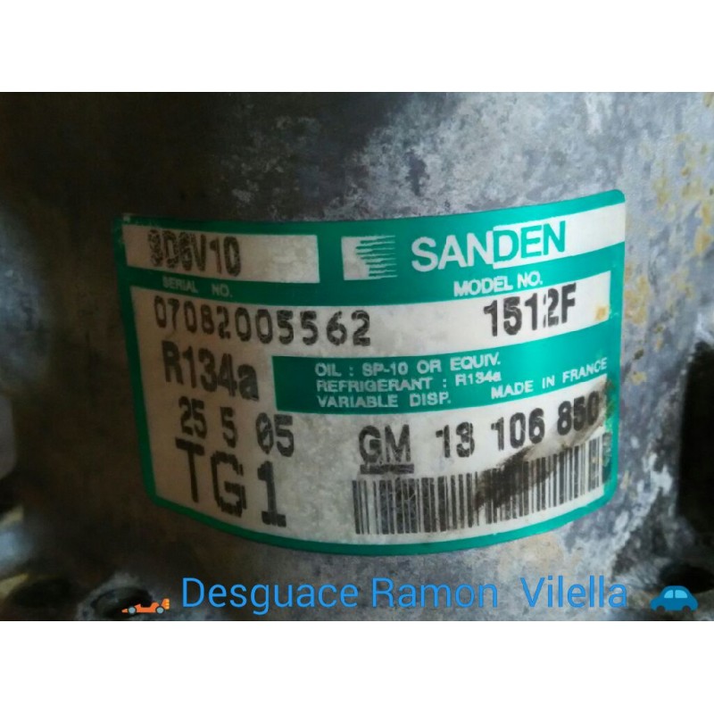 Recambio de compresor aire acondicio. para opel corsa c cosmo | 0.03 - ... cosmo | 0.03 - ... referencia OEM IAM 1512F 18106850 