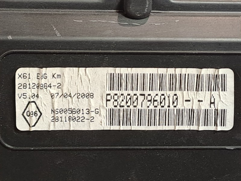 Recambio de cuadro instrumentos para renault kangoo expression referencia OEM IAM P8200796010A NS0056013G 281180222 Recambio de cuadro instrumentos para renault kangoo expression referencia OEM IAM P8200796010A NS0056013G 281180222