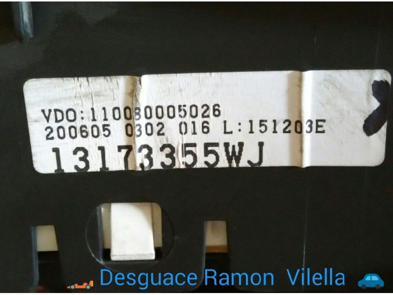 Recambio de cuadro instrumentos para opel corsa c cosmo | 0.03 - ... cosmo | 0.03 - ... referencia OEM IAM 13173355WJ 1100800050