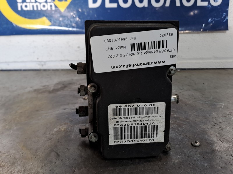 Recambio de abs para citroen berlingo 1.6 hdi 75 x referencia OEM IAM 9665701080  
