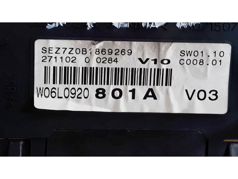 Recambio de cuadro instrumentos para seat ibiza (6l1) stella | 04.02 - 12.04 ibiza (6l1) stella | 04.02 - 12.04 referencia OEM I