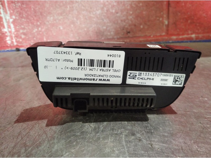 Recambio de mando climatizador para opel astra j lim. (12.2009)  | ... (12.2009)  | ... referencia OEM IAM 13343707  