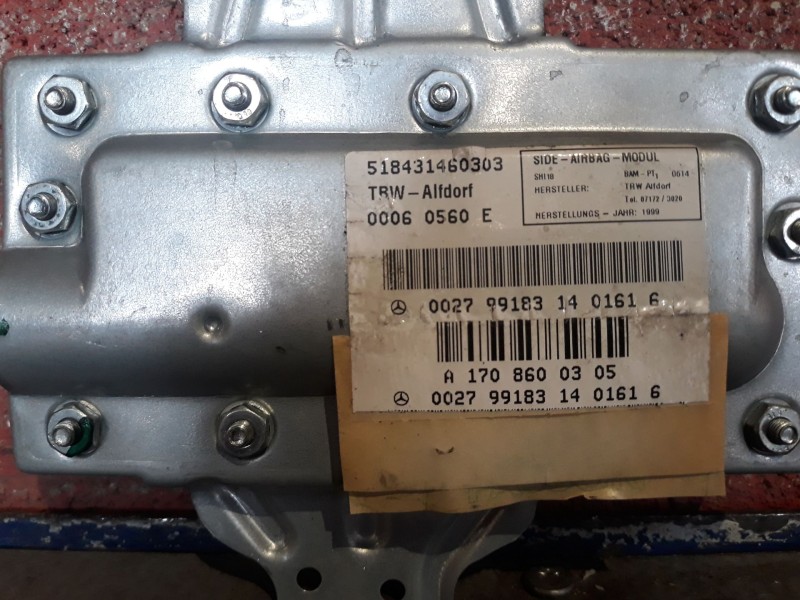 Recambio de airbag lateral delantero izquierdo para mercedes clase c (w202) berlina 180 (202.018) referencia OEM IAM   