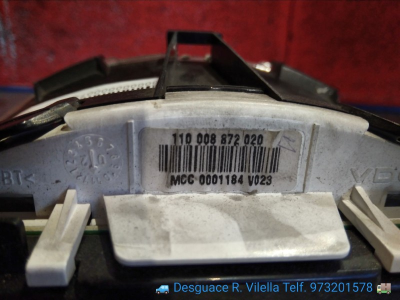 Recambio de cuadro instrumentos para smart coupe brabus | 01.03 - 12.06 brabus | 01.03 - 12.06 referencia OEM IAM 110008872020 0