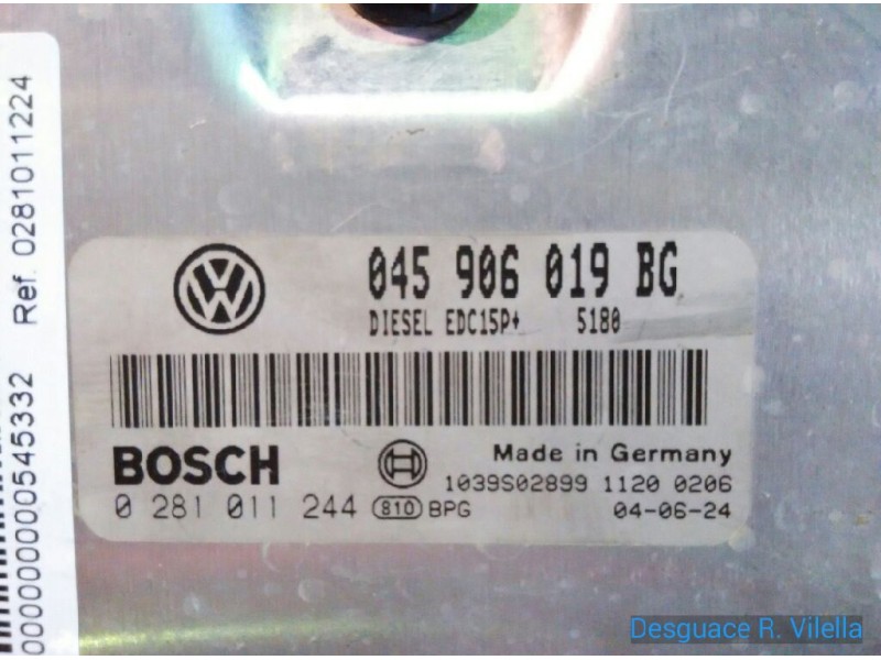 Recambio de centralita motor uce para seat ibiza (6l1) cool | 05.04 - 12.05 cool | 05.04 - 12.05 referencia OEM IAM 0281011244 0