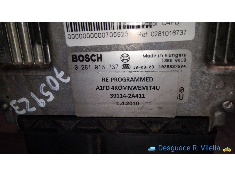 Recambio de centralita motor uce para hyundai i30 comfort | 07.07 - 12.12 comfort | 07.07 - 12.12 referencia OEM IAM 0281016737 