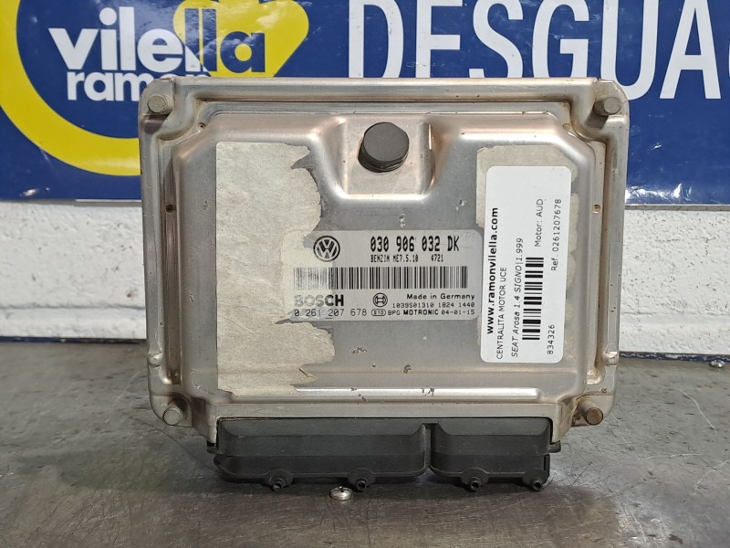 Recambio de centralita motor uce para seat arosa 1.4 signo referencia OEM IAM 0261207678  