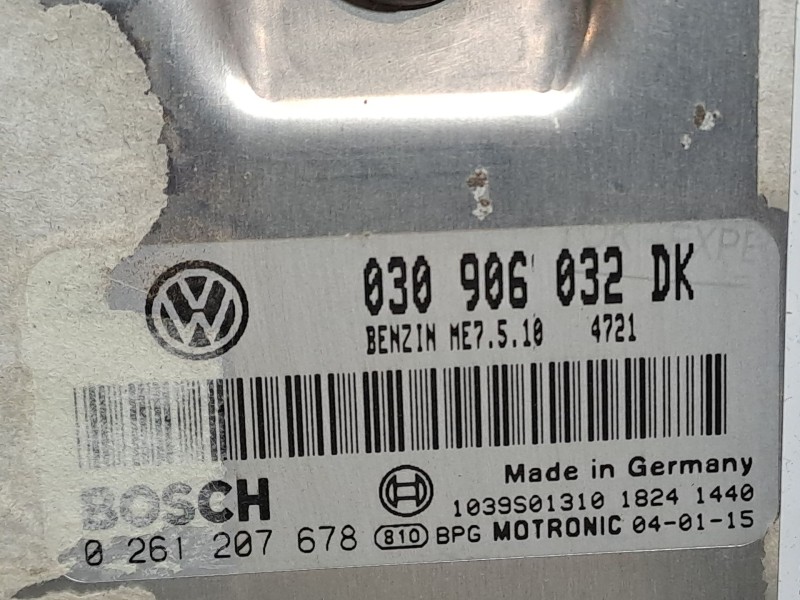 Recambio de centralita motor uce para seat arosa 1.4 signo referencia OEM IAM 0261207678  