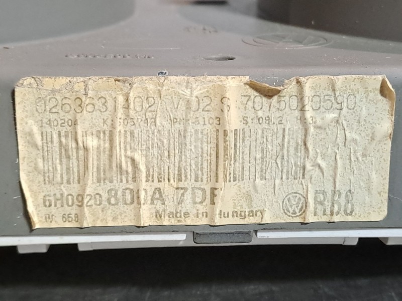 Recambio de cuadro instrumentos para seat arosa 1.4 signo referencia OEM IAM 6H0920800A  