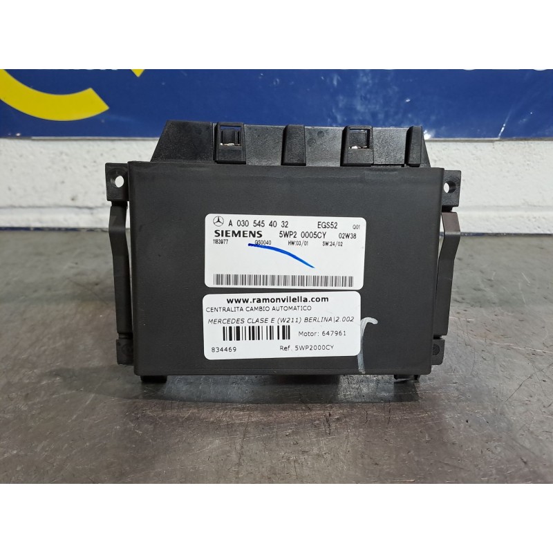 Recambio de centralita cambio automatico para mercedes clase e (w211) berlina 2.7 cdi cat referencia OEM IAM 5WP2000CY  