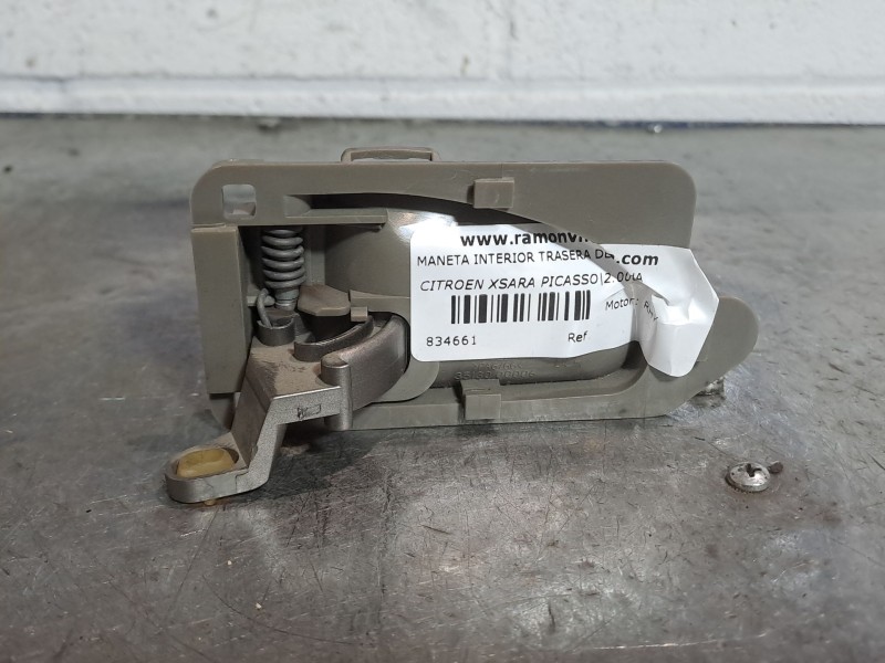 Recambio de maneta interior trasera derecha para citroen xsara picasso 2.0 hdi referencia OEM IAM    Recambio de maneta interior trasera derecha para citroen xsara picasso 2.0 hdi referencia OEM IAM