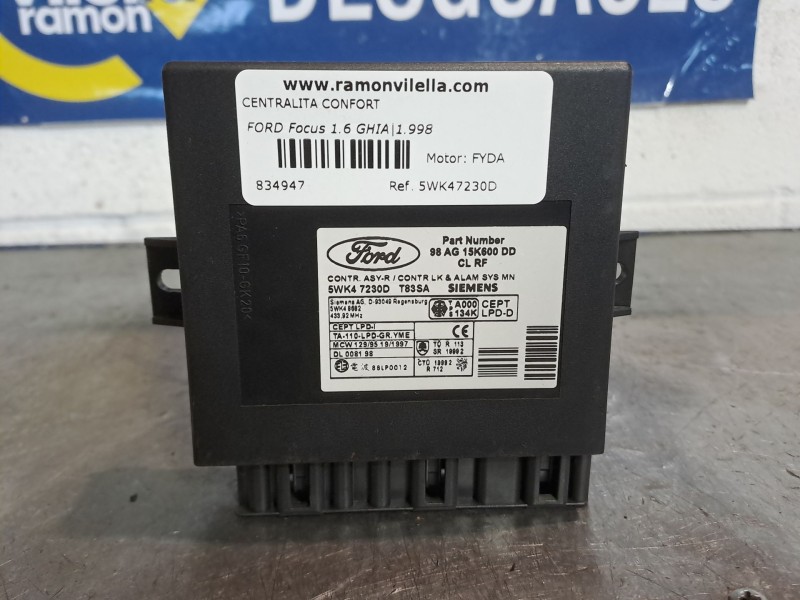 Recambio de centralita confort para ford focus 1.6 ghia referencia OEM IAM 5WK47230D  