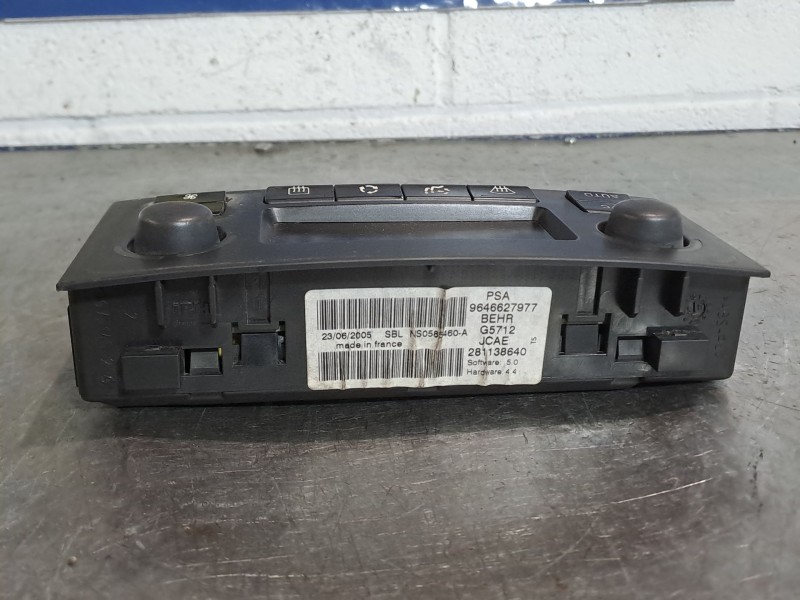 Recambio de mando climatizador para peugeot 307 berlina (s2) 1.6 hdi | 0.05 - 0.08 1.6 hdi | 0.05 - 0.08 referencia OEM IAM 9646