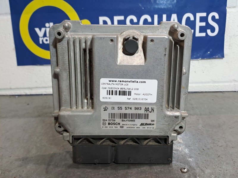 Recambio de centralita motor uce para opel insignia berlina cosmo referencia OEM IAM 0281016704  