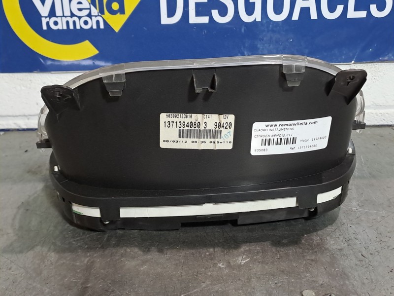 Recambio de cuadro instrumentos para citroen nemo basis referencia OEM IAM 1371394080  