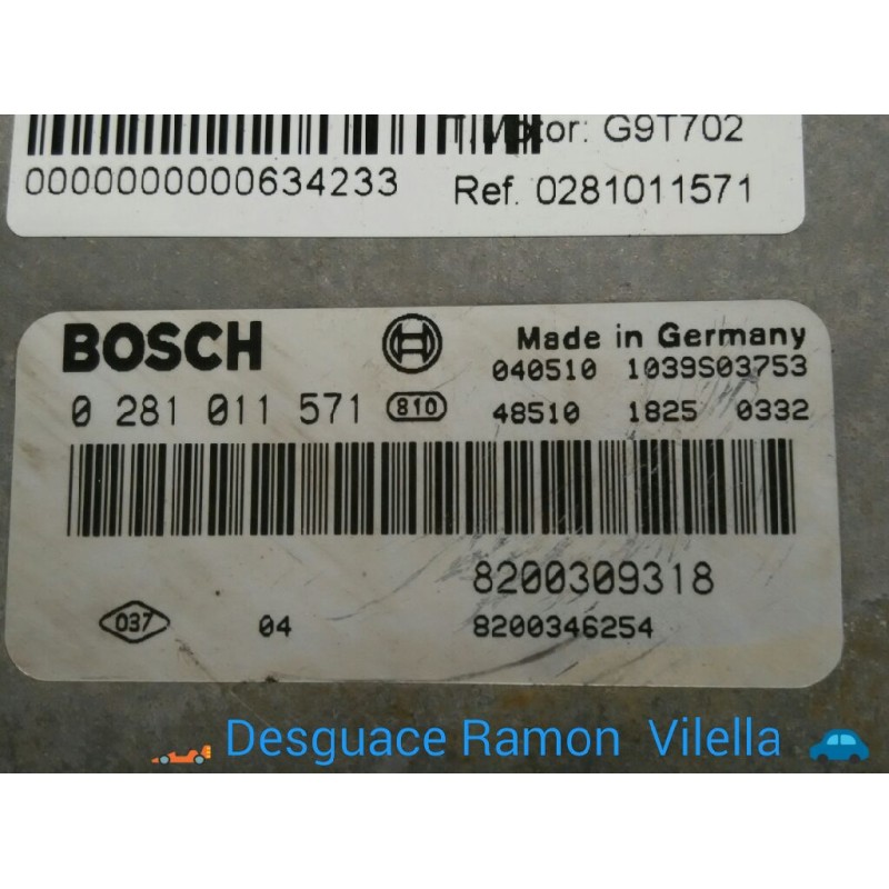 Recambio de centralita motor uce para renault laguna ii (bg0) authentique | 0.01 - ... authentique | 0.01 - ... referencia OEM I