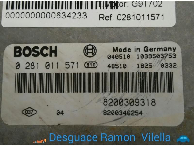 Recambio de centralita motor uce para renault laguna ii (bg0) authentique | 0.01 - ... authentique | 0.01 - ... referencia OEM I