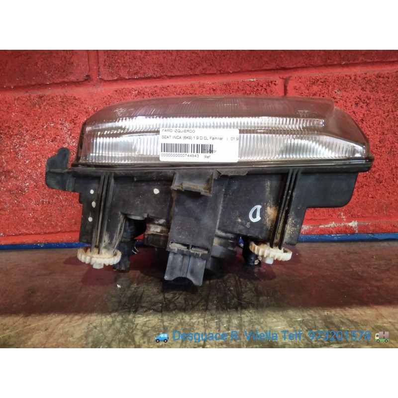 Recambio de faro izquierdo para seat inca (6k9) 1.9 d cl familiar | 01.96 - 12.01 1.9 d cl familiar | 01.96 - 12.01 referencia O