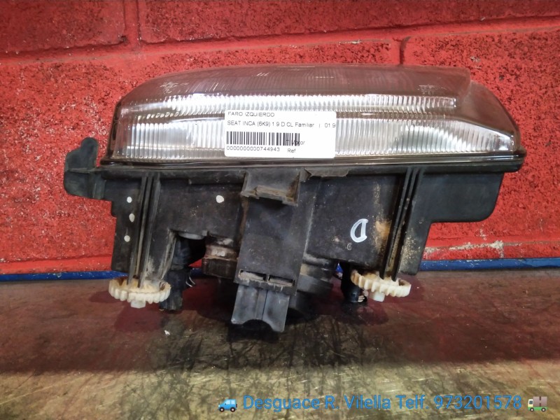 Recambio de faro izquierdo para seat inca (6k9) 1.9 d cl familiar | 01.96 - 12.01 1.9 d cl familiar | 01.96 - 12.01 referencia O