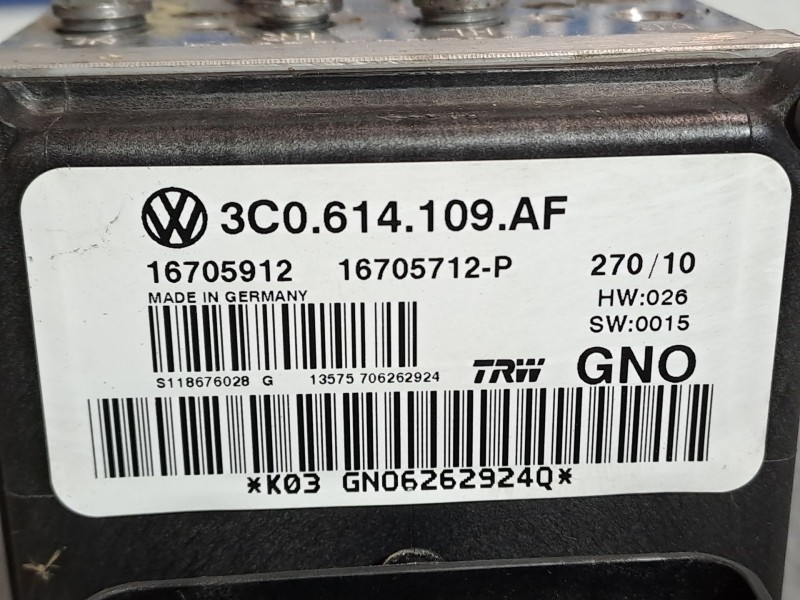 Recambio de abs para volkswagen passat 2.0 tdi cr 140 advance referencia OEM IAM 3C0614109AF  