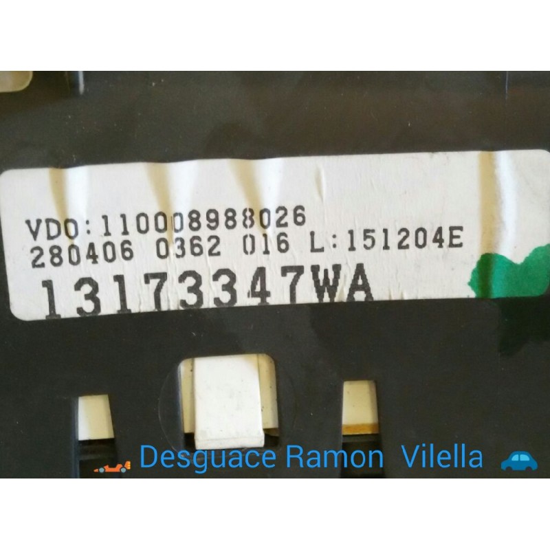 Recambio de cuadro instrumentos para opel combo (corsa c) familiar | 0.01 - ... referencia OEM IAM 13173347WA 110008988026 