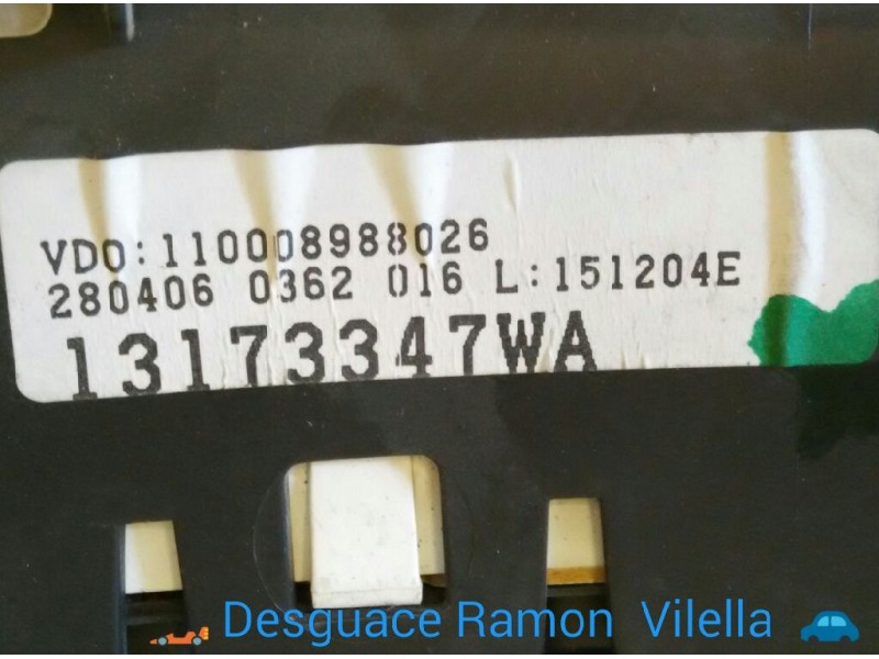 Recambio de cuadro instrumentos para opel combo (corsa c) familiar | 0.01 - ... referencia OEM IAM 13173347WA 110008988026 