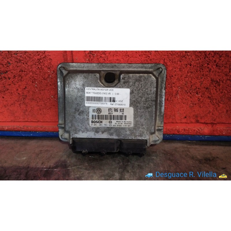 Recambio de centralita motor uce para seat toledo (1m2) v5 | 0.99 - ... v5 | 0.99 - ... referencia OEM IAM 071906018 0261204753 